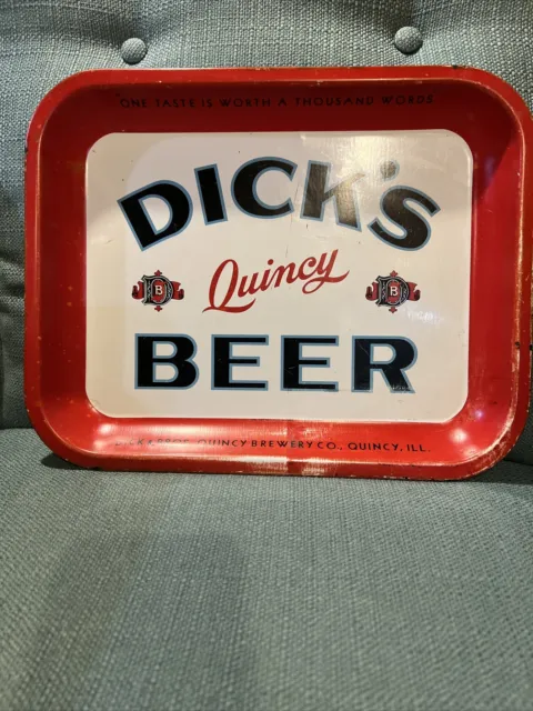 Dick’s Beer Tray - Quincy Illinois Beer
