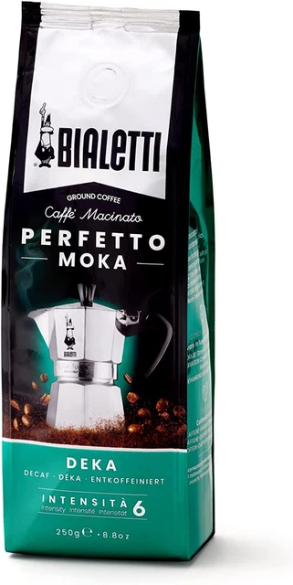 Bialetti - Perfetto Moka Deka: Medium Roasting Ground Coffee, Cereals Aroma, 8.8