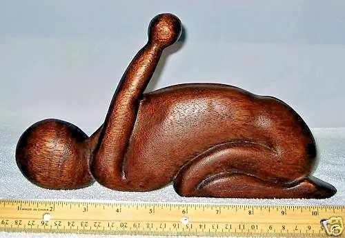 Yoga Pose 6 Abstract Wood Carving From Bali