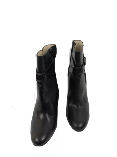 San Marina Bottines à Talons Cuir Lisse  et Nubuck Noir  - Taille 40 3