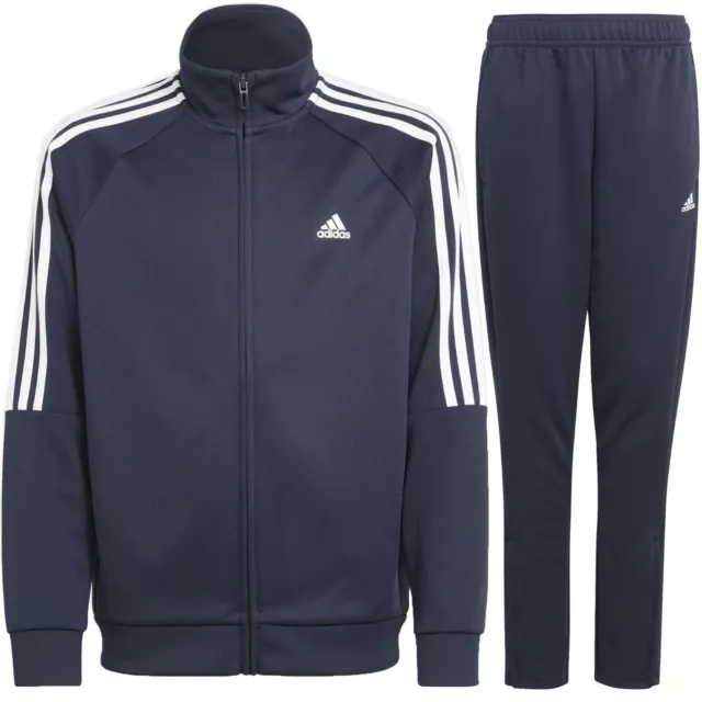 Adidas Kids Boys Tracksuit Trouser Sereno Full Tracksuits Bottoms Zip Jacket