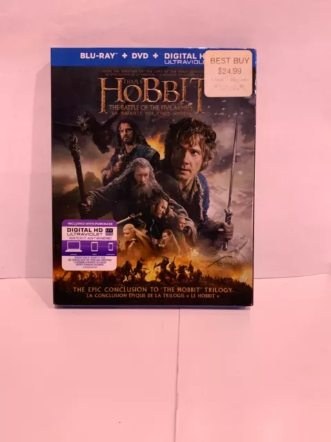 The Hobbit: The Battle of Five Armies Extended Edition Blu-Ray Factory Sealed