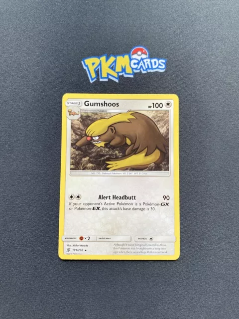 Pokémon TCG Gumshoos Unified Minds 181/236 Normal seltene LP.