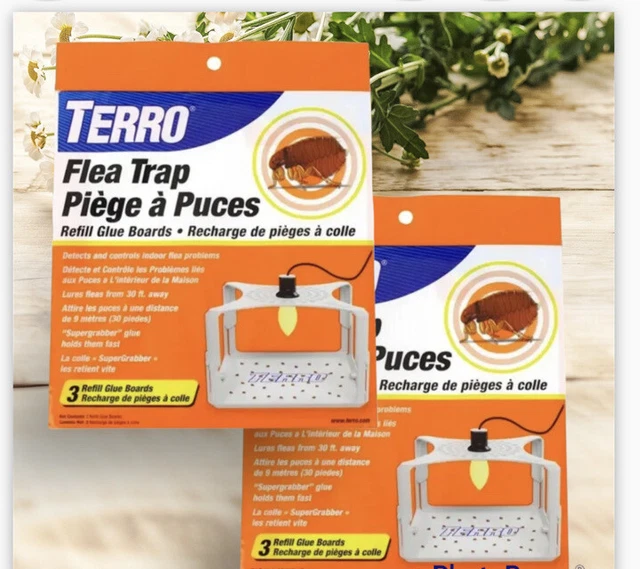 2 pack - 6 boards refills Terro Flea Trap Refills Flea Control  _only boards