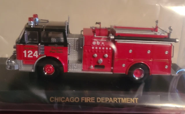 CODE 3 COLLECTIBLES CHICAGO FIRE DEPT. AMERICAN LaFRANCE CENTURY PUMPER #124(b3)
