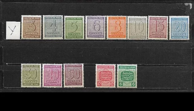 Deutschland, SBZ West-Sachsen Briefmarken Lot postfrisch , stamps mint  - Top 2