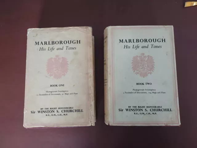 Marlborough His Life and Times by Churchill - 2 Volumes - 1963 DJ's Good Cond.