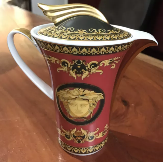 Rosenthal Versace Ikarus Medusa rot Milchkännchen