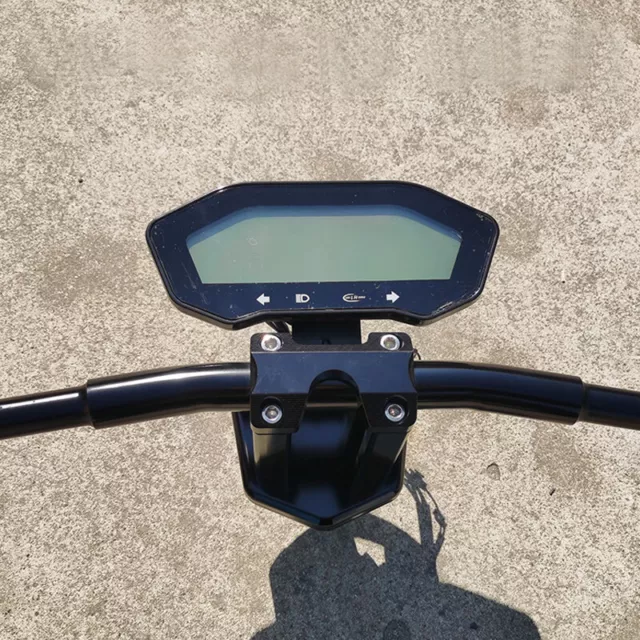 Universal Motorcycle Speedometer Gauge LCD Digit Tachometer Odometer w/Bracket 3