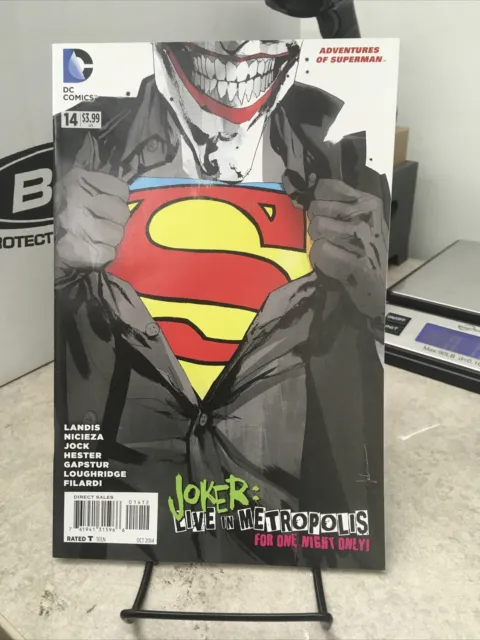 ADVENTURES OF SUPERMAN #14 - Joker Cover By Jock Variant, 2014 DC Comics.