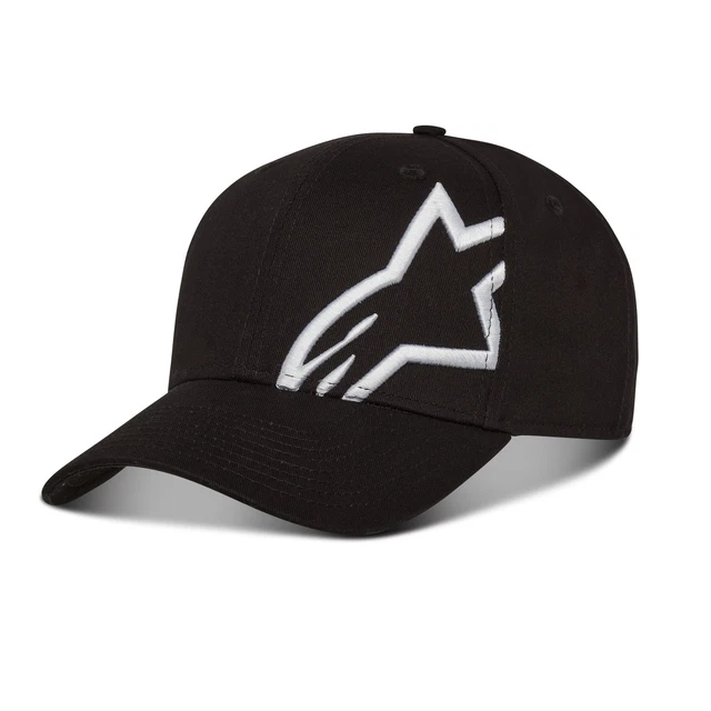 Alpinestars Men's 6 panel Snapback Cap ~ Corp Snap 2 Black White