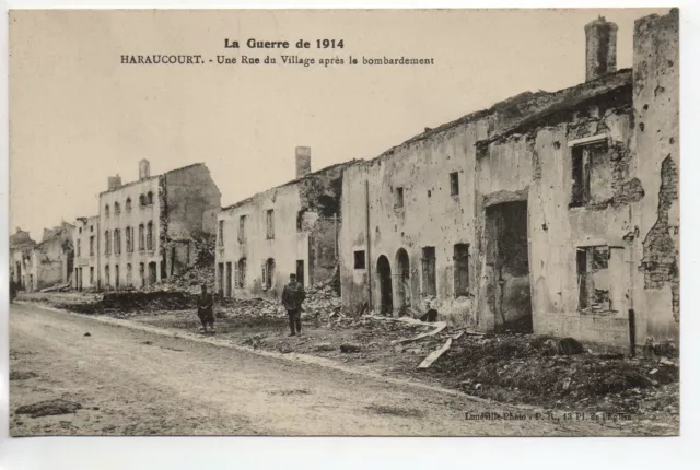 HARAUCOURT - Meurthe et Moselle - CPA 54 - Guerre 1914/18 Rue du village