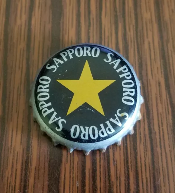 Collectable Used Beer Bottle Cap Sapporo + bonus cap