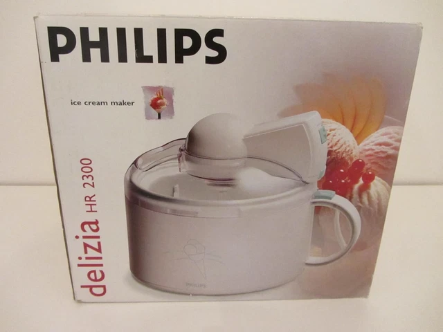 PHILIPS DELIZIA HR2303 ELECTRIC ICE CREAM MAKER White BRAND NEW 34.45 PicClick UK