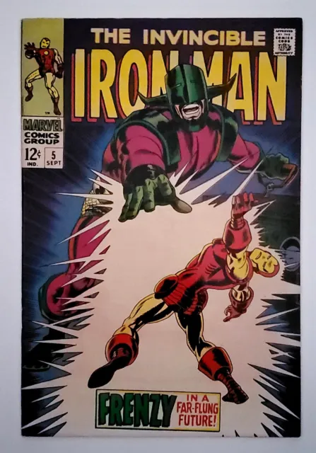 Invincible Iron Man #5 Marvel Comic Silver Age  September 1968