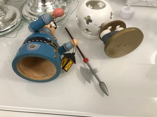 ALTES DDR RÄUCHERMÄNNCHEN 20 cm Unbenutzt in OVP  SOLDAT WÄCHTER WACHMANN ! TOP 7