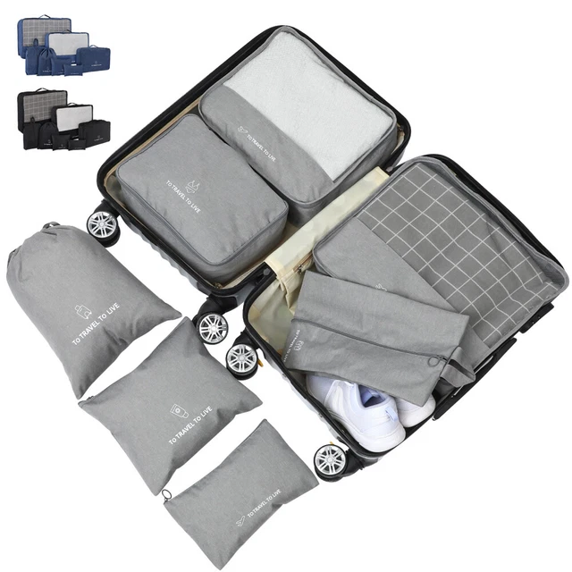 7 Pcs Borse Viaggio Per Bagagli Custodia Vestiti Borsa Riporre Pacchetto