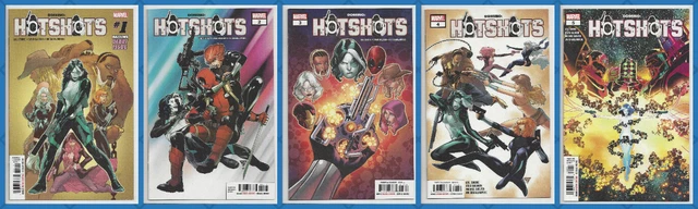 DOMINO HOTSHOTS #1 2 3 4 5 SET Deadpool X-Men X-Force Marvel 2019 NM- NM