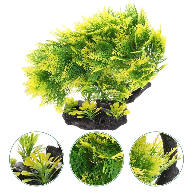 Fish Tank Landscaping Ornaments Plastic Aquarium Pets Plant