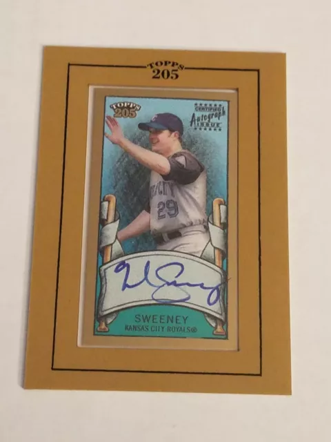 Mike Sweeney 2003 Topps 205 Autograph Auto Mini Framed SP Kansas City Royals 🔥