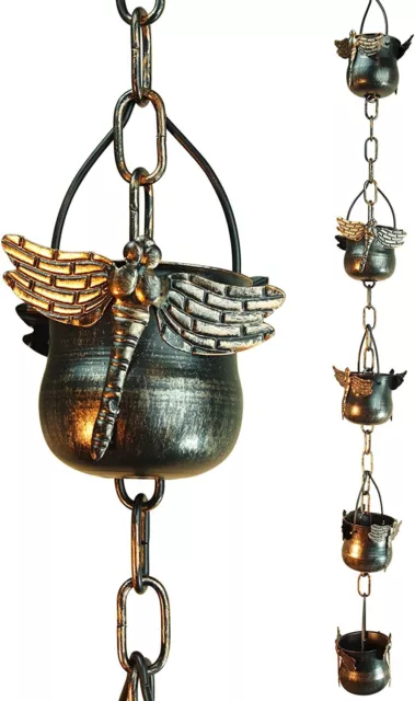 Decorative Iron Dragonfly Rain Chain