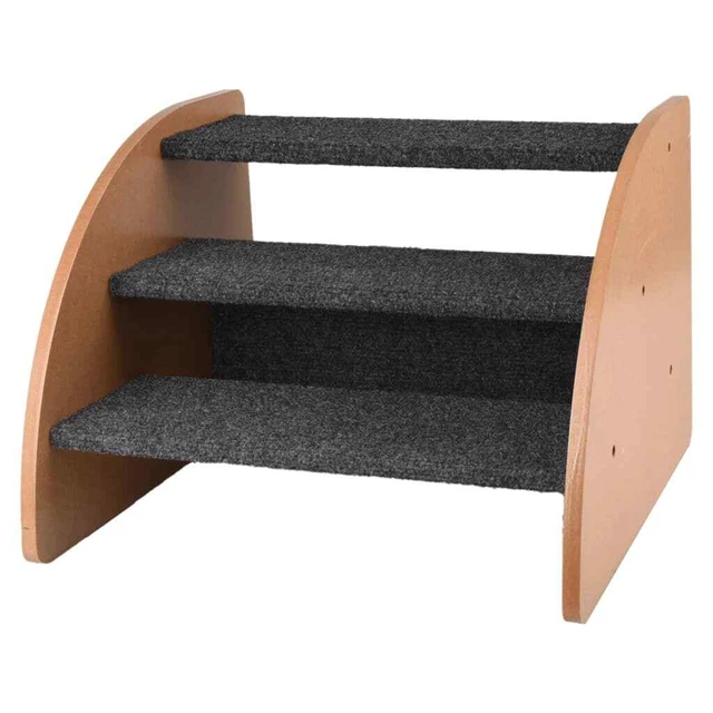 FLAMINGO Hundetreppe Karpi 41,5x38,5x30 cm Grau FLAMINGO