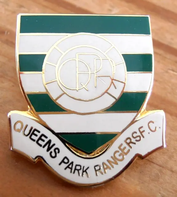 QPR enamel football badge Queens Park Rangers (green)
