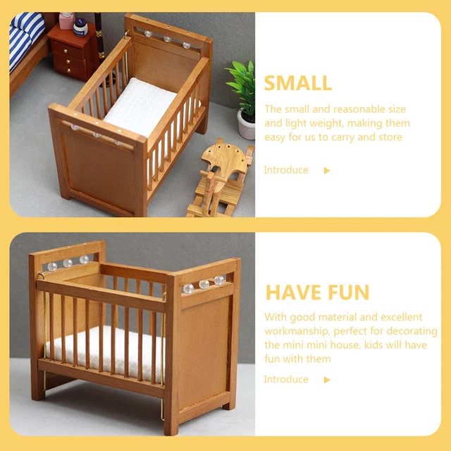 CHILDREN'S ROOM COT Mini House Decoration Practical Furniture £11.68