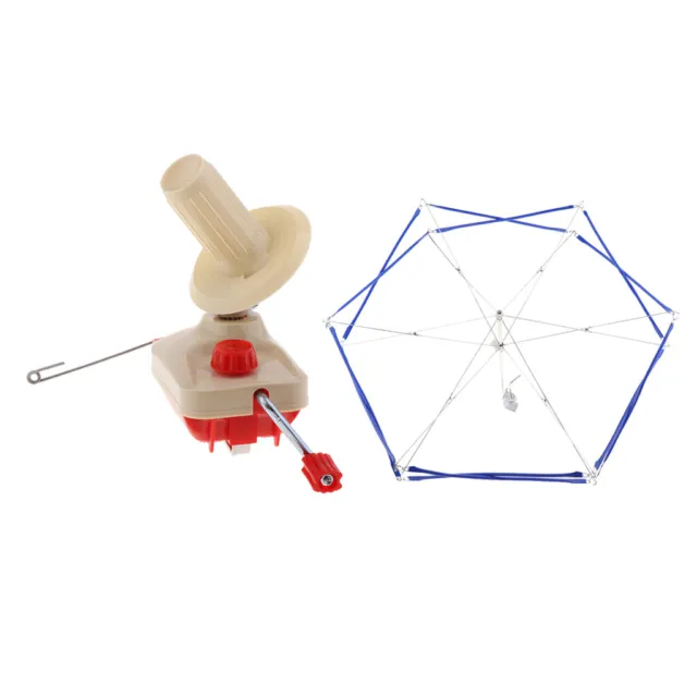 Garnwickler & Regenschirm handbetätigt für Wollschnurfaser