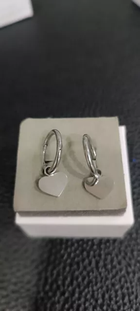 Pendientes en forma de Corazon Acero Inoxidable