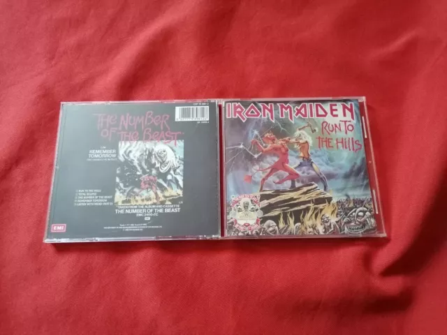 IRON MAIDEN - Run To The Hills · The Number Of The Beast -limited CD 1990