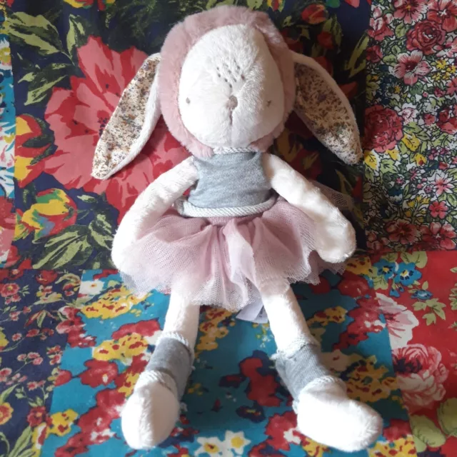 Mamas & Papas 12" My First Ballerina Bunny Rabbit Soft Toy Plush Ballet