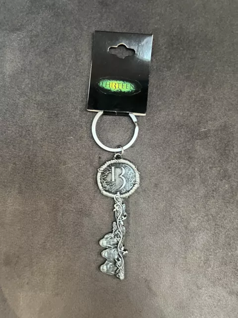 Alton Towers Key Th13teen/Thirteen Keyring ( Key Shaped ) With Tag