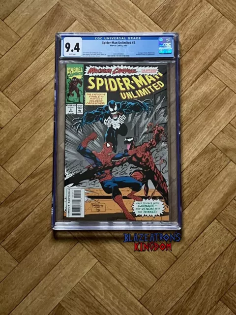 Spider-Man Unlimited #2 CGC 9.4 Maximales Gemetzel Endteil brandneu gerade bewertet