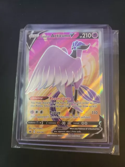 Galarian Articuno V - 169/198 - Full Art Ultra Rare - Pokemon