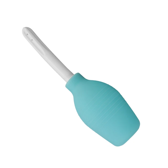 Enema Bulb Green Silicone 300ml Large Capacity Curved Soft Head Douche Cleane JY