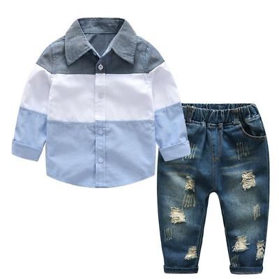 2pcs Bambini Abbigliamento Autunno Inverno Ragazzi T-Shirt+Pant Completo Panno