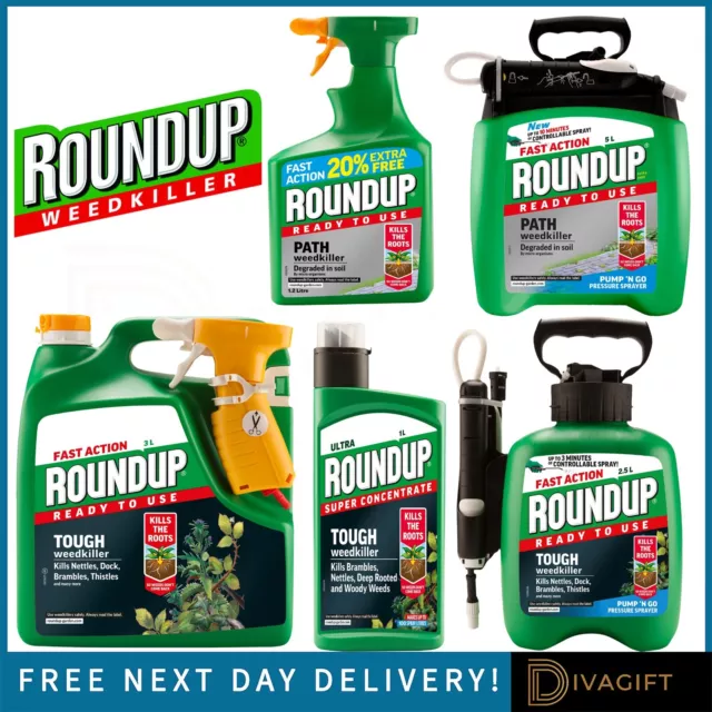 Roundup Weed Path Tough Weedkiller Weed Killer Fast Action Ready To Use Spray