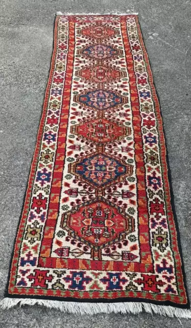 Alfombra Oriental Persa Antiguo & Carpet Manta Corredores 310 x 80 Vintage G3