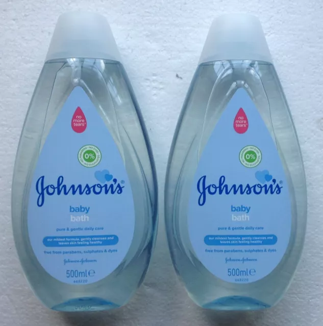 Johnsons Pure & Gentle Baby Bath 2x500ml