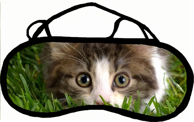 Masque De Sommeil Personnalisable - Modèle Chat (REF 73) - Neuf - Fabriqué En France