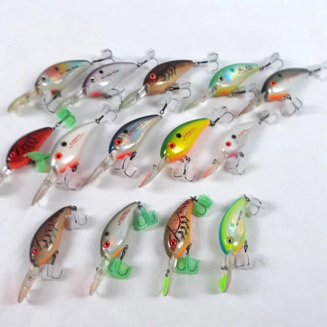 Vintage Excalibur Bill Dance – Crankbait Fat Free Shad 3” Couleur Red Shad – Leurre De Pêche
