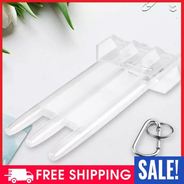 3 Sleeve Dart Travel Case Plastic Transparent with Lock Buckle for Outdoor Use