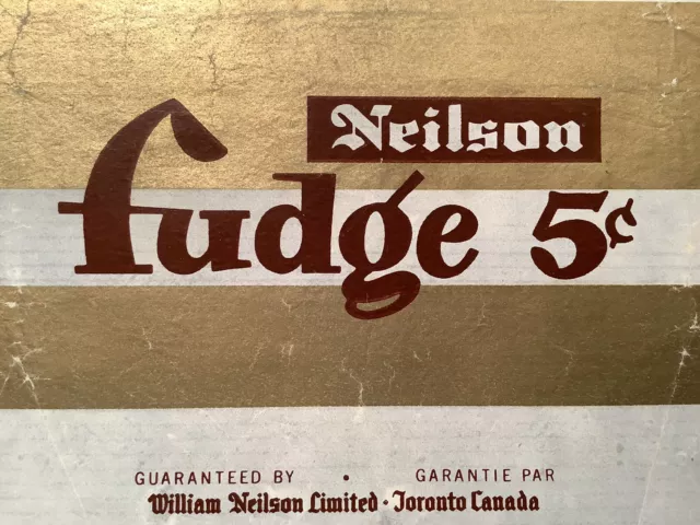 Neilson’s 1960’s-1970’s Chocolate Fudge Canadian Chocolate Bar Wrappers ( 3 ) 3