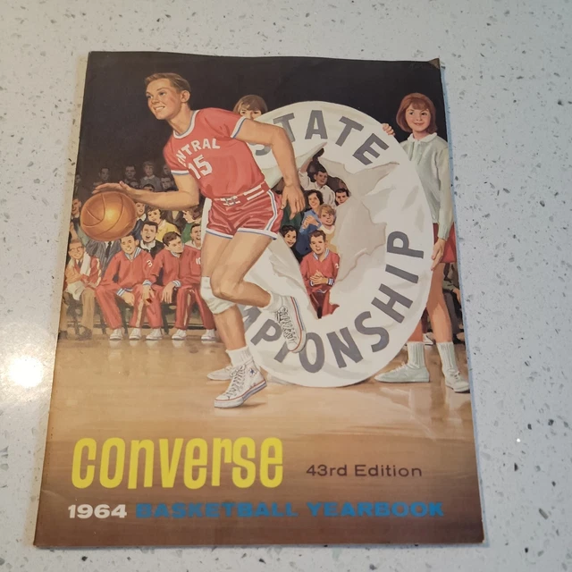 VINTAGE CONVERSE BASKETBALL Yearbook 1964College, pro and high school