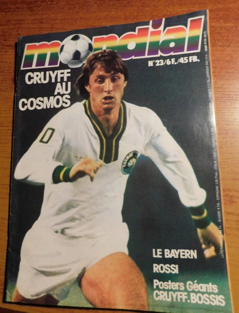 Mondial N°2 Mars 1977 Liverpool St Etienne - Poster Cruyff Ill. Equipe