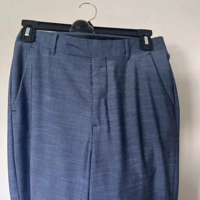 Giacca abito normale blu Calvin Klein 3 pezzi S18 e pantaloni e camicia S16 9