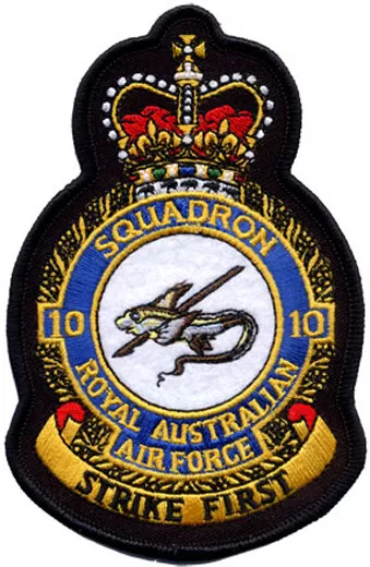 10 Squadron Crest RAAF Australian Air Force Patch Australia