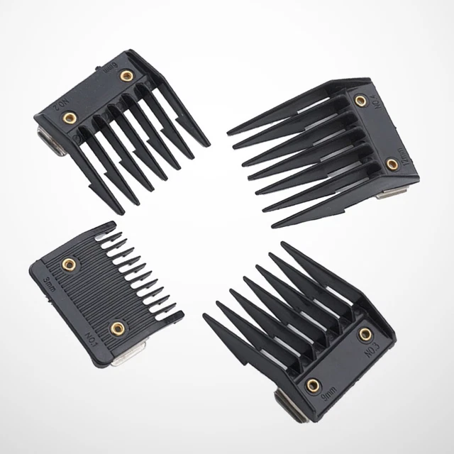 4 PIEZAS peines guía de cortadora de cabello límite peine peines accesorios se adaptan a todos completos