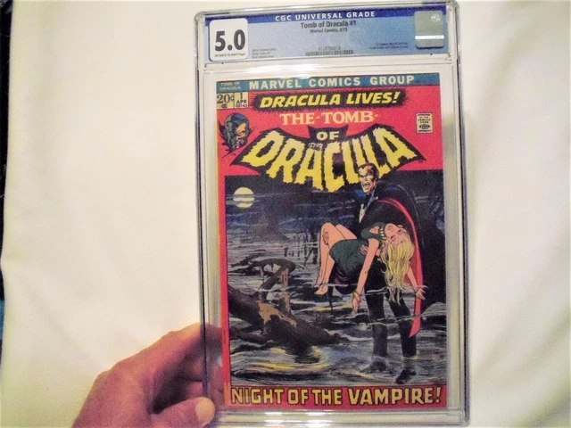 THE TOMB OF DRACULA #1 MARVEL 1972 , 1st appearance , CGC 5.0 off white to white
